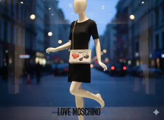 Bolso Moschino Fiesta Corazón y Gafas