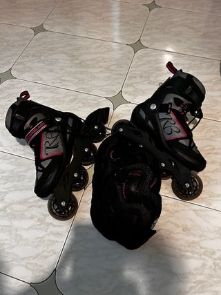 Patinete Rollerblade con protecciones
