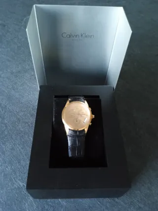 Reloj Calvin Klein Dorado y Negro