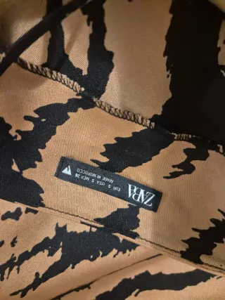 Vestido Zara estampado animal