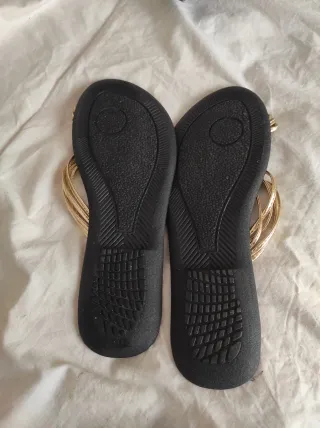 Sandalias Romanas Doradas Talla 39