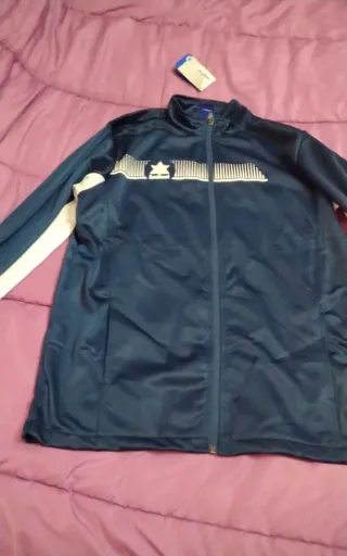 Chándal Hombre Talla M Azul y Blanco