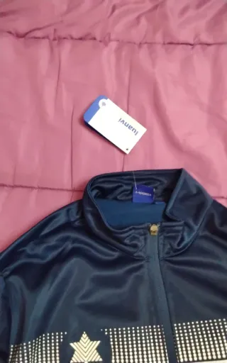 Chándal Hombre Talla M Azul y Blanco