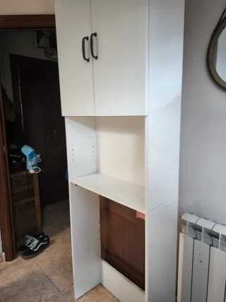 Mueble para lavadora blanco