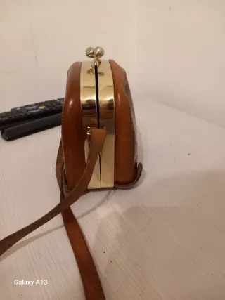 Borsa vintage effetto coccodrillo