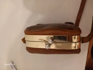 Borsa vintage effetto coccodrillo