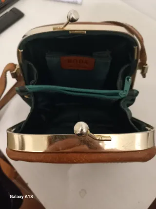 Borsa vintage effetto coccodrillo