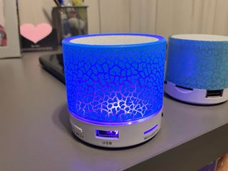 Altavoz Bluetooth Azul Neón