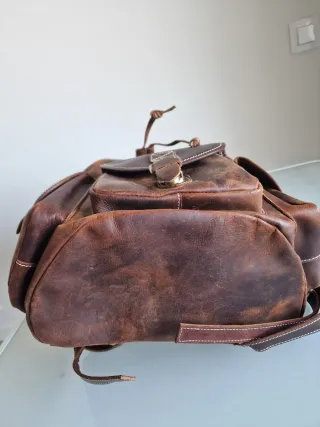 Mochila de cuero auténtico • Hecha a mano • Nueva