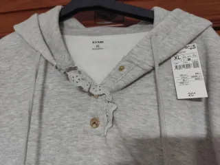 Vestido Sudadera Kiabi Gris Talla XL