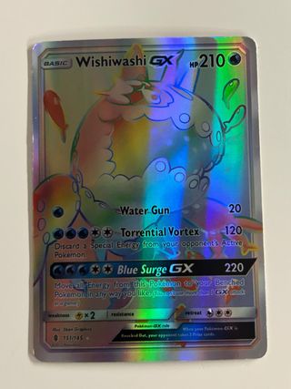 Carta Pokémon Wishiwashi GX 210 HP