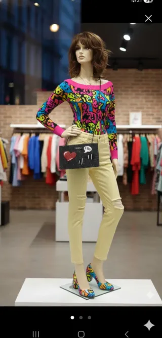 Bolso Moschino fiesta negro y rojo