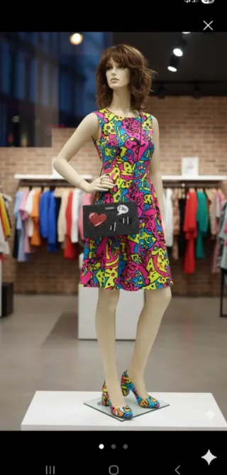 Bolso Moschino fiesta negro y rojo