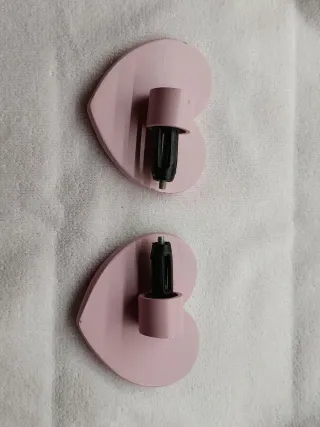 Barra Cortina Metal Rosa chicle con topes