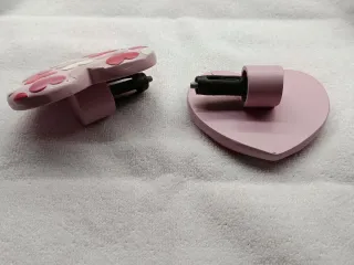 Barra Cortina Metal Rosa chicle con topes