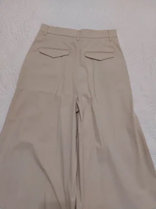 Pantalón Falda Zara Beige