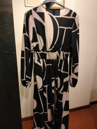 Abito lungo SHEIN fantasia geometrica