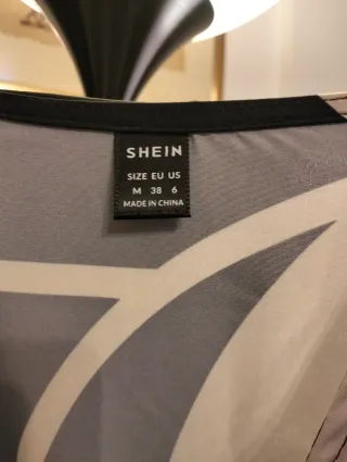 Abito lungo SHEIN fantasia geometrica