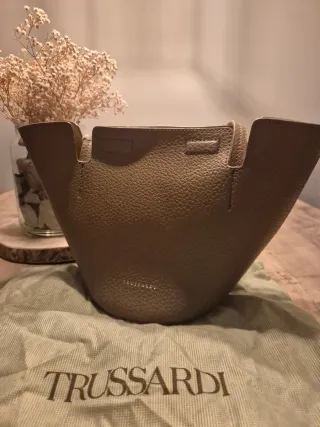 Bolso Trussardi Beige Cuero GRANO