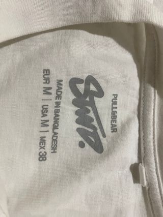 Camiseta Blanca Pull and Bear