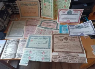 Acciones antiguas coleccionismo