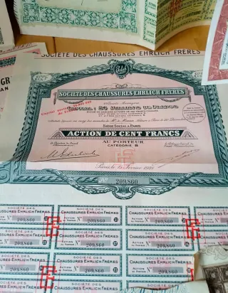 Acciones antiguas coleccionismo