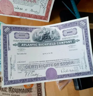 Acciones antiguas coleccionismo