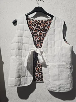 Chaleco reversible mujer