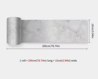 Cenefa Adhesiva Decorativa Gris 10x200cm