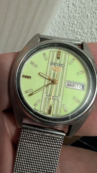 Seiko 5 Automatico Giallo Vintage