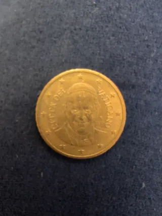 Moneda 0.50 cent. euros Vaticano Papa Francisco 2
