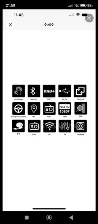 Radio Coche Multimedia 1 Din tv touch