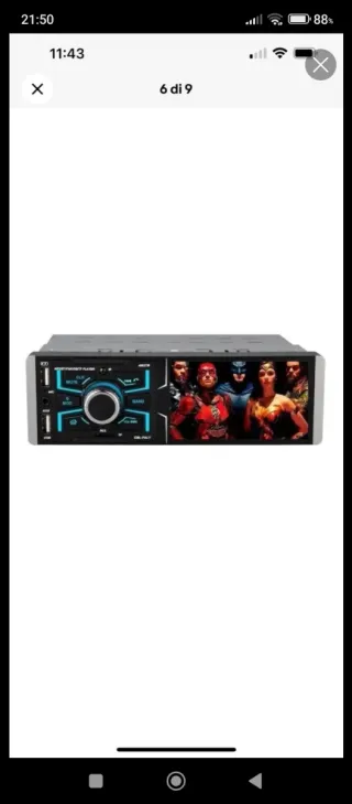 Radio Coche Multimedia 1 Din tv touch