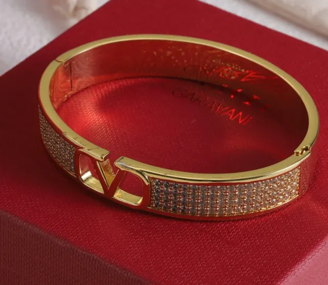 Pulsera Valentino Dorada con Cristales