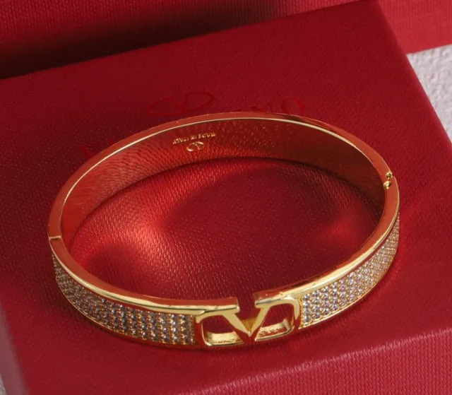 Pulsera Valentino Dorada con Cristales