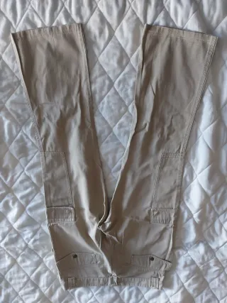 Calça cargo Mango bege