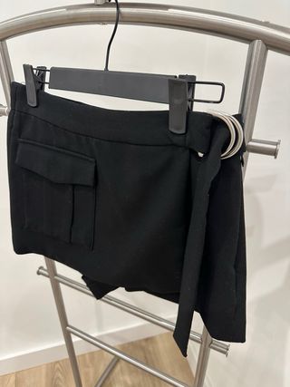 Falda-pantalón Zara Negra