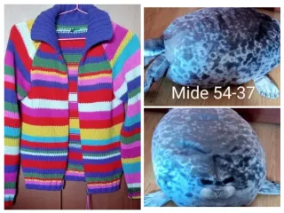 Peluche Foca Cojín Disney Chaqueta Punto