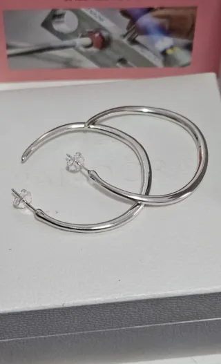 Pendientes Aro Pandora Plata