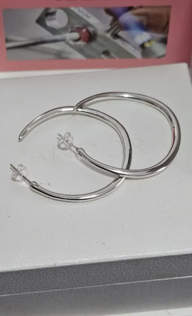 Pendientes Aro Pandora Plata