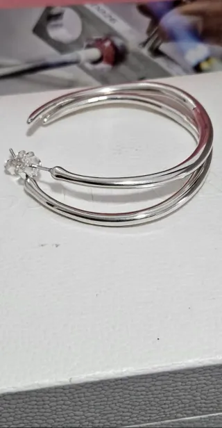 Pendientes Aro Pandora Plata