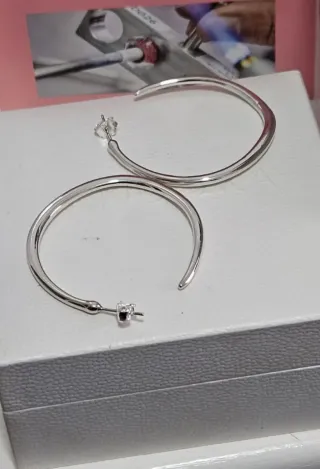 Pendientes Aro Pandora Plata