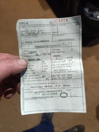 Chasis Derbi Senda supermotard