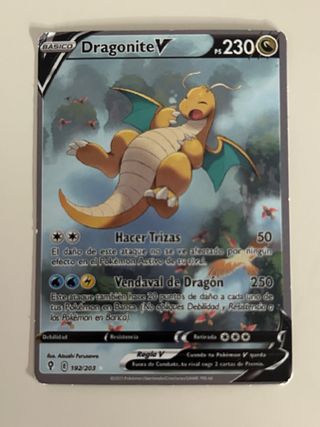 Carta Pokémon Dragonite V 192/203