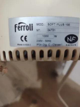 Radiador aceite bajo consumo Ferroli