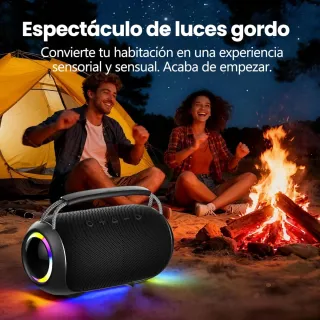 Altavoz Bluetooth con Luces LED 40W pico.