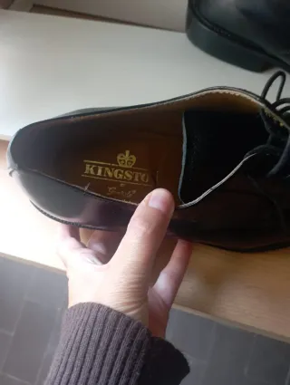 Zapatos vestir Kingston Talla 42 Negros poco uso