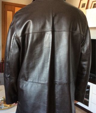 Chaquetón de cuero caballero