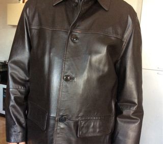 Chaquetón de cuero caballero