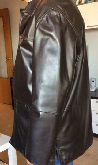 Chaquetón de cuero caballero